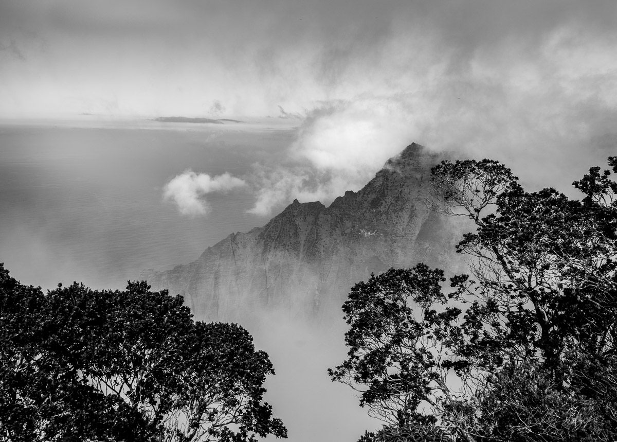 Peering out onto the ocean, cliffs, and clouds made me fall in love with the landscape of the island of Kauai.