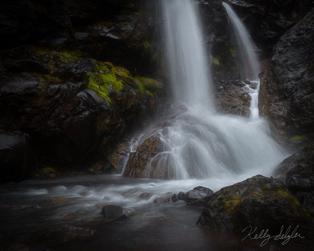 A bit of a pain to get to, this small waterfall was well worth the effort.