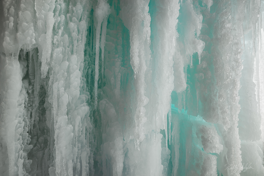 Standing behind a frozen waterfall is quite an enchanting experience.&nbsp;